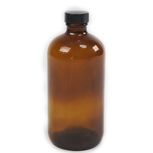 Amber Bottle 16 oz with screw top